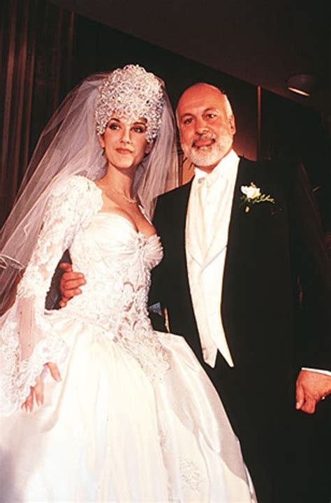 celine dion wedding gown